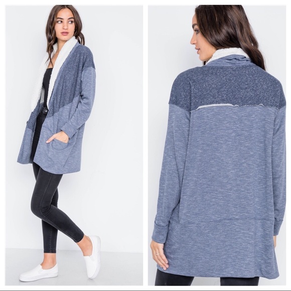 Heather Slouchy Fuzzy Anytime Cardigan - Picture 2 of 3